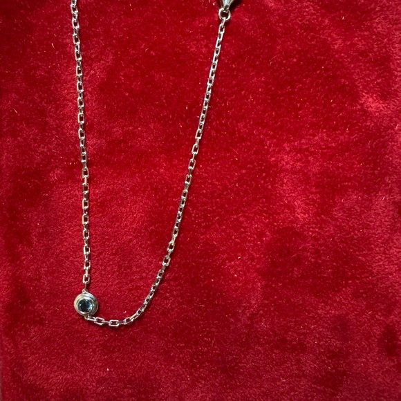 Authentic Cartier 18k White Gold And Blue Sapphire. Saphirs Legers De Cartier - Picture 2 of 4